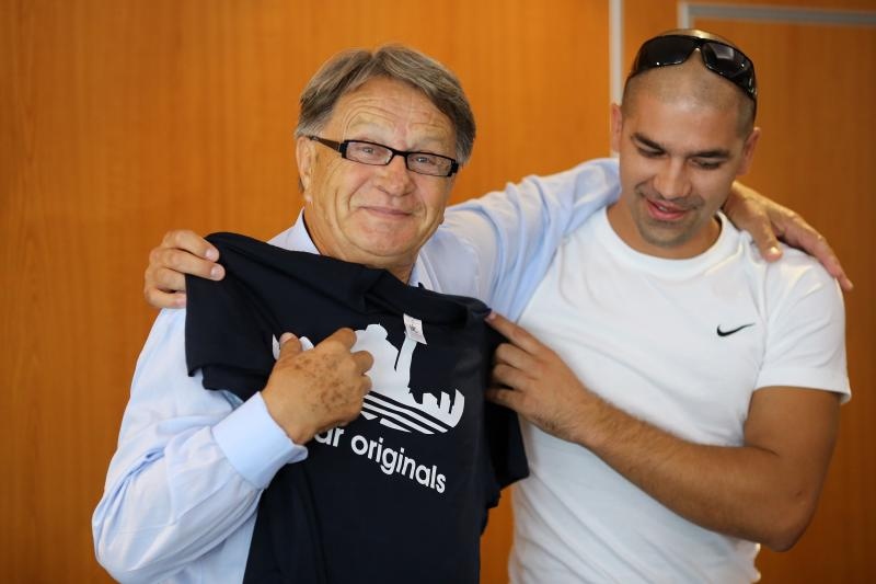 04.09.2014., Zadar – Press konferencija – Miroslav Ciro Blazevic – nakon sto je izabran za trenera NK Zadar. Photo: Filip Brala/PIXSELL 04.09.2014., Zadar – Press konferencija – Miroslav Ciro Blazevic – nakon sto je izabran za trenera NK Zadar. Photo: Filip Brala/PIXSELL