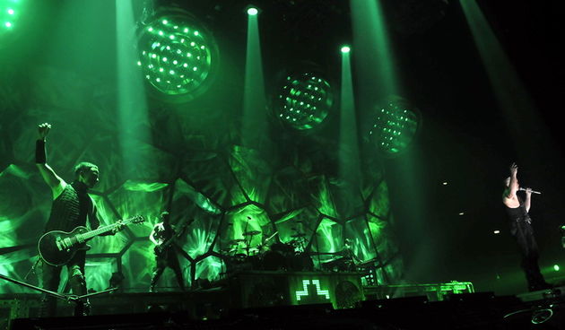 Zagreb, 081111. 
Arena, koncert njemacke metal rock grupe Rammstein iz Berlina.
Foto: Bruno Konjevic / CROPIX