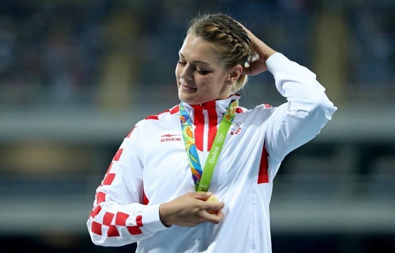 PI Rio de Janeiro, ceremonija dodjele medalja u ženskom disku: zlatnu medalju osvojila je Sandra Perković. Photo: Igor Kralj/PIXSELL PI Rio de Janeiro, ceremonija dodjele medalja u ženskom disku: zlatnu medalju osvojila je Sandra Perković. Photo: Igor Kralj/PIXSELL