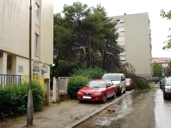 18.7.2009. Posljedice nevremena u ul. F. Tudjmana i B.J.Jelacica u Zadru 18.7.2009. Posljedice nevremena u ul. F. Tudjmana i B.J.Jelacica u Zadru