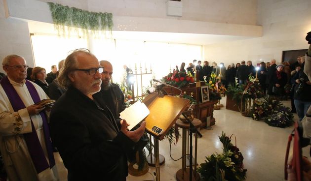 Sprovod Predraga Lucića na groblju Lovrinac u Splitu