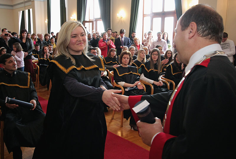 Promocija diplomiranih studenata, 7. ožujka 2009. (foto: Marin Gospić)
