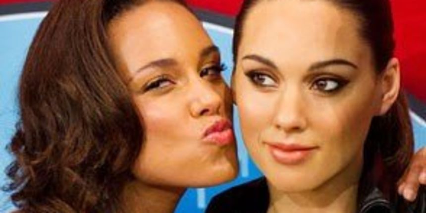 Alicia Keyes dobila voštanu blizanku, AP foto