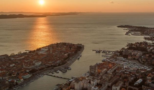 Zadar iz zraka, zračna panorama