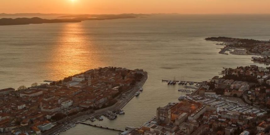 Zadar iz zraka, zračna panorama