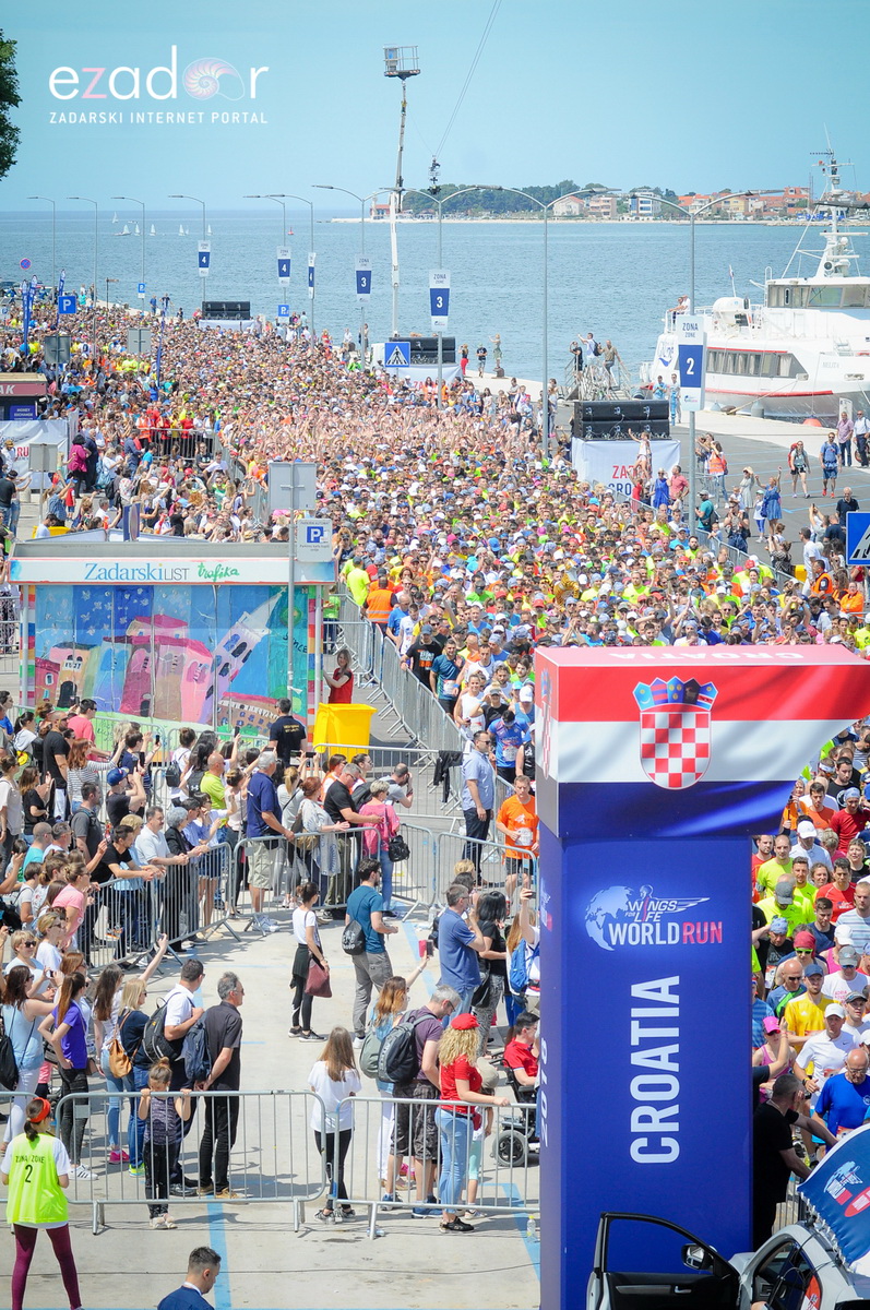 Start utrke Wings for Life World Run Zadar 2018.