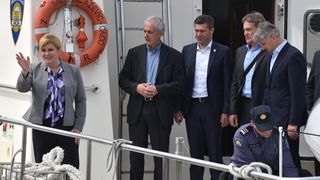 Predsjednica Grabar Kitarović posjetila otok Ist. Foto: Dino Stanin/PIXSELL