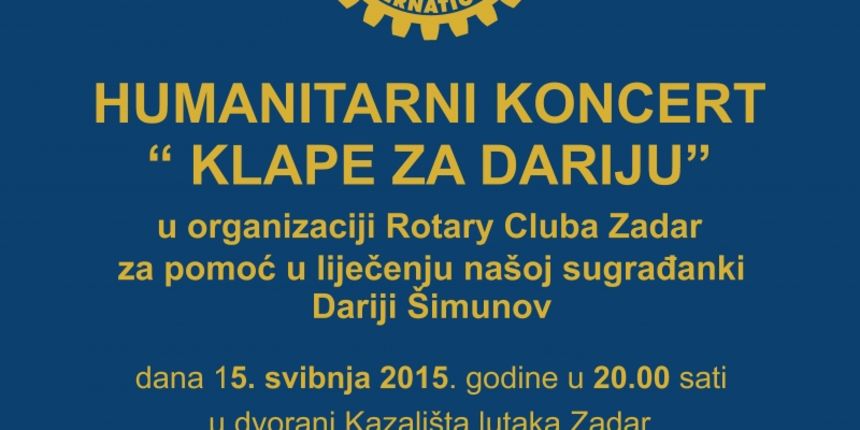 Kazalište lutaka: Klape za Dariju 15. svibnja u 20 sati Kazalište lutaka: Klape za Dariju 15. svibnja u 20 sati
