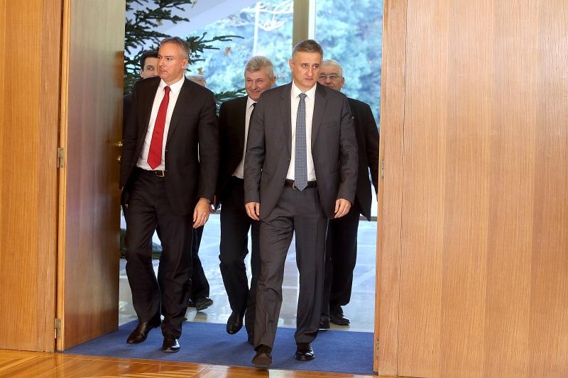 Predsjednica RH primila predstavnike Domoljubne koalicije i Hrvatska raste na konzultacije. Foto: Goran Stanzl/PIXSELL