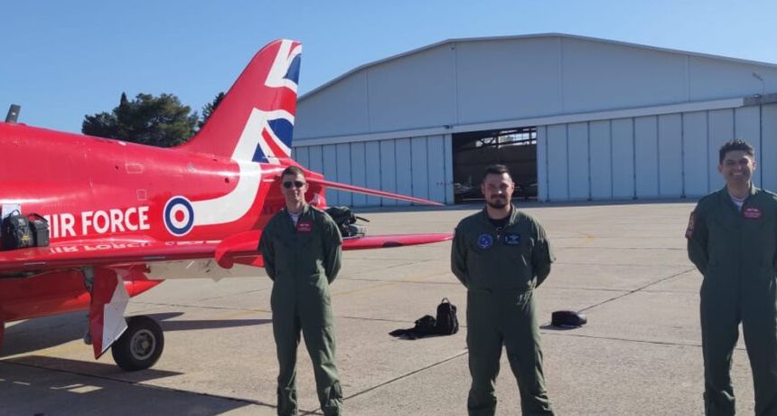 Akro grupa “Red Arrows” posjetila pilote “Krila Oluje”