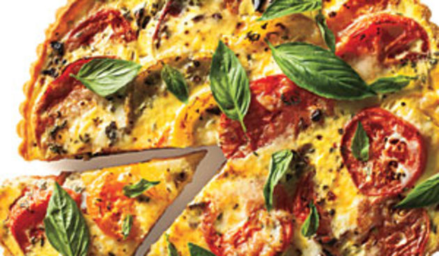 tart od rajčica, jelo, hrana, rucak