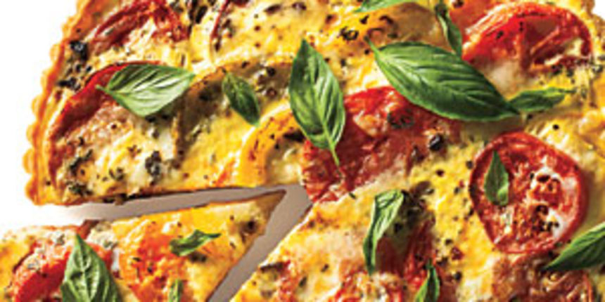 tart od rajčica, jelo, hrana, rucak