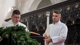 Nadbiskup Milan Zgrablić predvodio je misu na Božić u katedrali svete Stošije