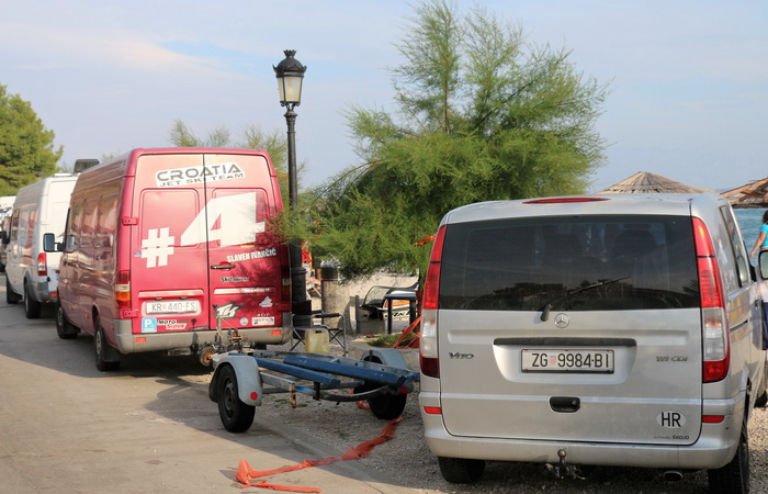 Vir: Slobodan trening na plaži Jadro pred utrke Alpe Adria Jest Ski Toura. Foto: Kažimir Škrbić/Virski list