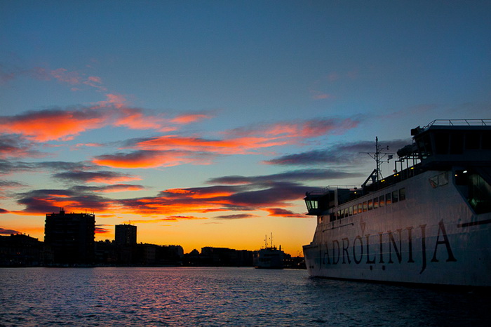 Zadarsko svitanje 14. prosinca 2010, Foto: Leo Banic