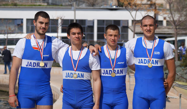 VK Jadran: Leon Mikulić, Andreas Vaško, Borna Babajko, Ivan Tokić