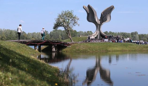 Komemoracija u znak sjecanja na 22. travnja 1945., dan proboja zatocenika iz koncetracijskog logora Jasenovac. Photo: Igor Kralj/PIXSELL