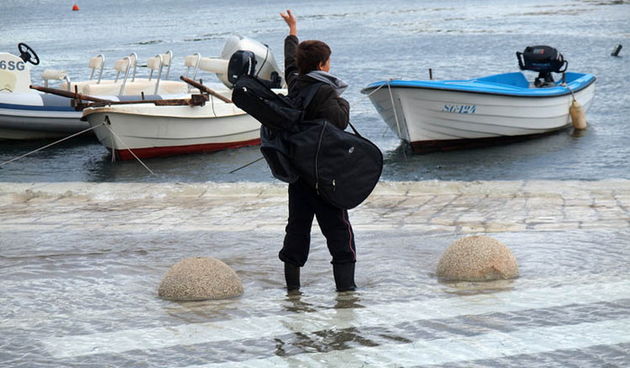 Plima u Starom Gradu na Hvaru 9. studenog 2010, Foto: Petar Botteri