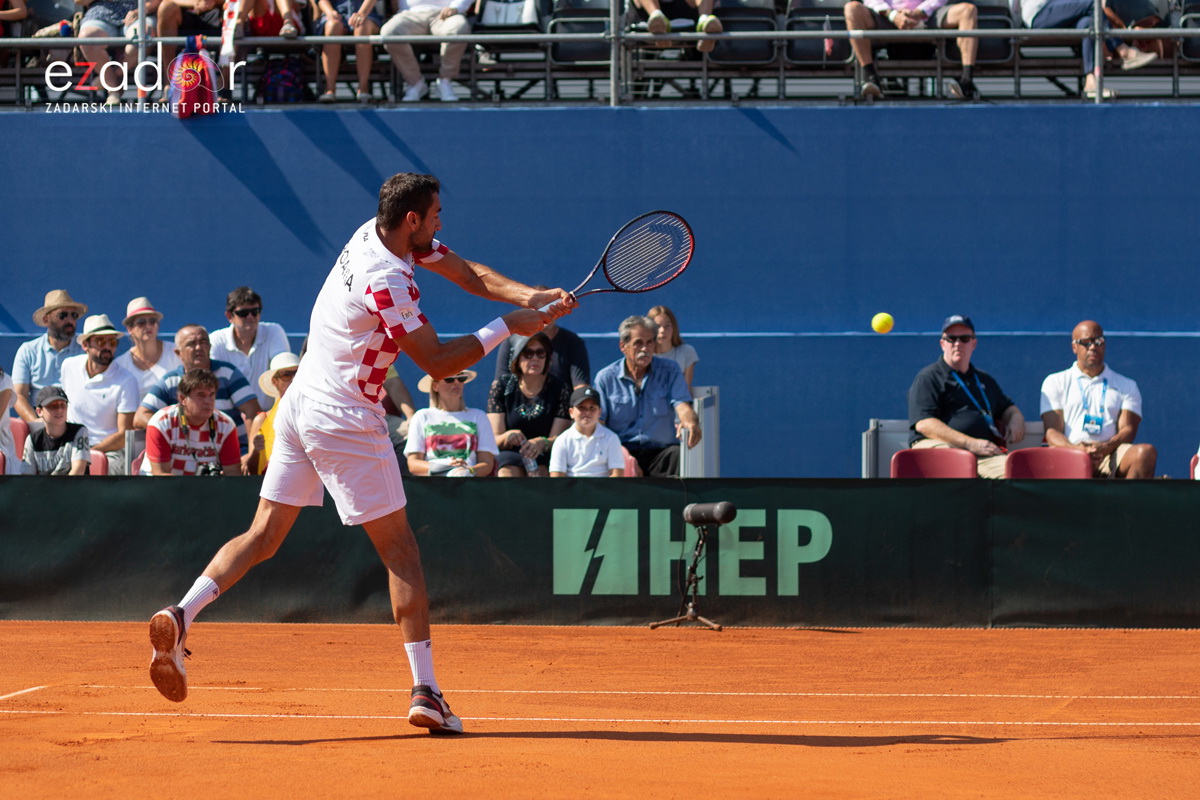 Davis Cup: Vruća navijačka atmosfera u meču Ćilića i Querreya