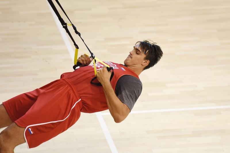 Prvi trening košarkaških reprezentativaca u Svetom Martinu na Muri