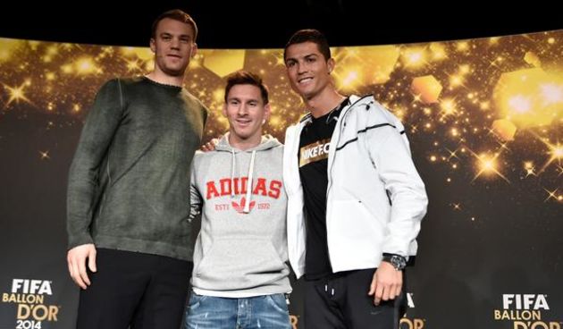 Neuer, Messi i Ronaldo, foto: twitter