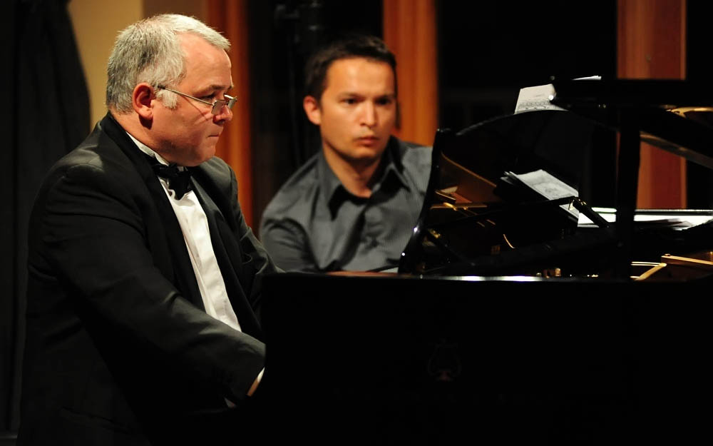 51. Glazbene večeri u Sv. Donatu: Glasovirski duo Jando i Mocsari, foto: N. Marčev