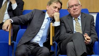 Zadar – Sjednica Gradskog vijeca Grada Zadra. Gradonacelnik Bozidar Kalmeta i zamjenik Zvonimir Vrancic. Reno Sinovcic. Joso Nekic. Danijel Kasap.Photo: Dino Stanin/PIXSELL