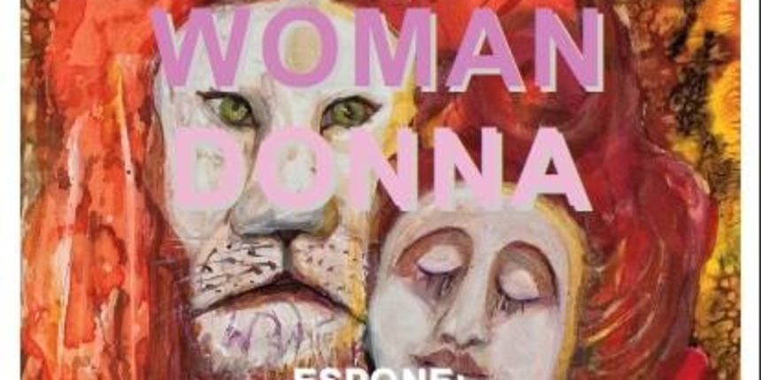 “Moj lav i ja” Marije Višić-Guine na službenom plakatu izložbe “Woman-Donna” u Torinu