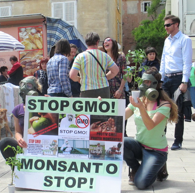 Prosvjed protiv Monstanta u Zadru