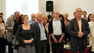 Zadar, 020513. U Gradskoj lozi se veceras otvorila izlozba “Boreli – otkup obiteljske ostavstine”. Na izlozbi se prezentirao dio predmeta iz obiteljske ostavstine koju na otkup Narodnom muzeju Zadar nudi gospodin Goran Borelli, izravni nasljednik obitelj Zadar, 020513. U Gradskoj lozi se veceras otvorila izlozba “Boreli – otkup obiteljske ostavstine”. Na izlozbi se prezentirao dio predmeta iz obiteljske ostavstine koju na otkup Narodnom muzeju Zadar nudi gospodin Goran Borelli, izravni nasljednik obitelj