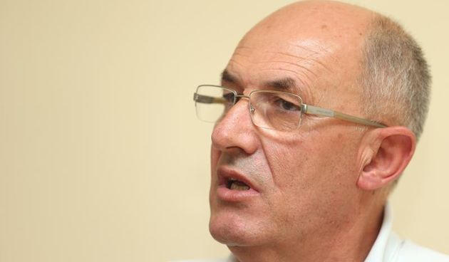 20.09.2013., Zagreb – Ivica Babic, predsjednik Hrvatskog lijecnickog sindikata govorio je na konferenciji za medije o aktualnom strajku lijecnika. Photo: Sanjin Strukic/PIXSELL