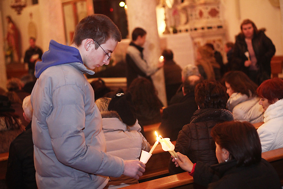 Crkva Sv. Šime : Svečana proslava Svijećnice (foto:Saša Čuka)