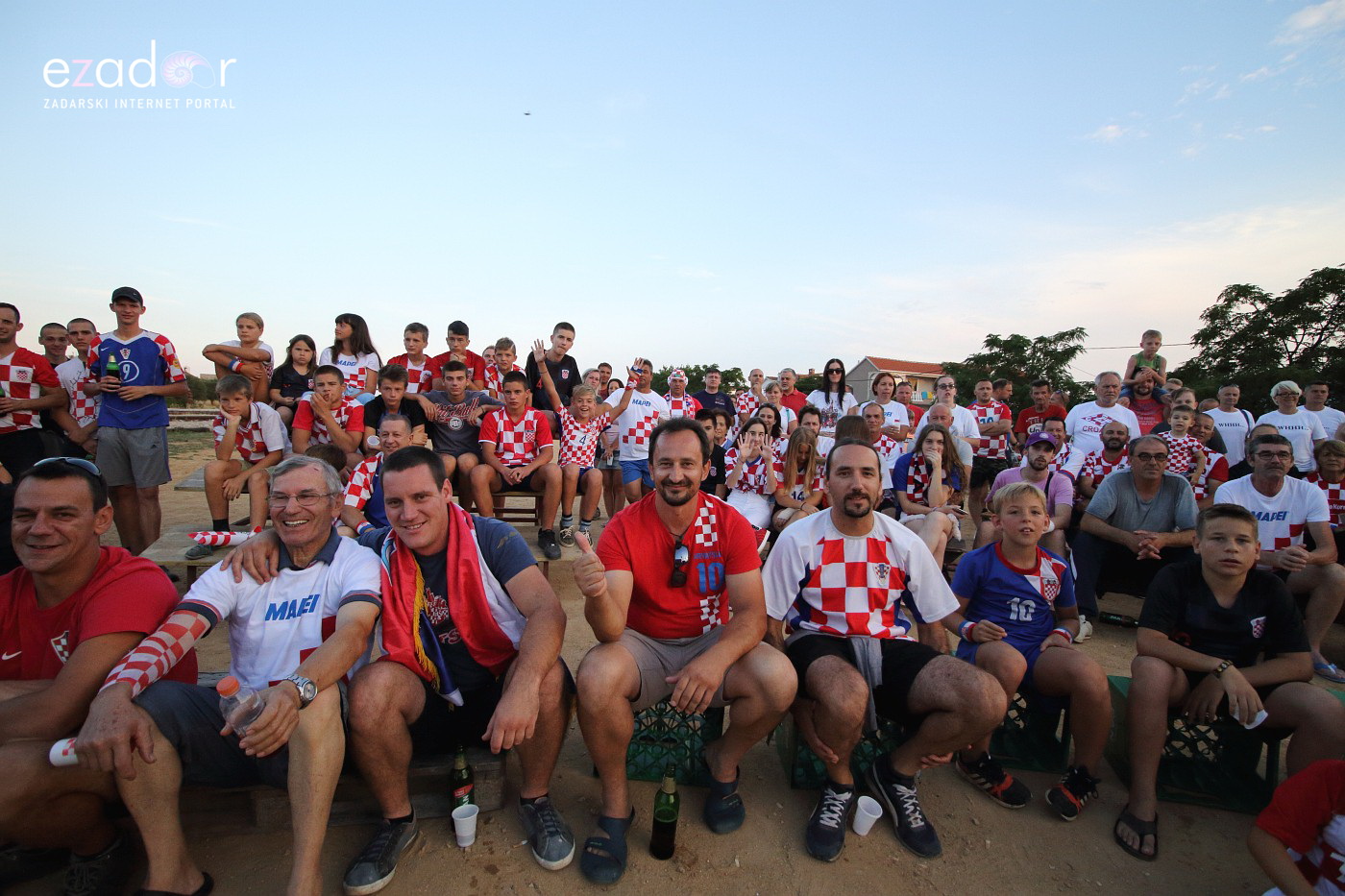 Bibinje: Navijanje za Vatrene i fešta nakon pobjede nad Engleskom