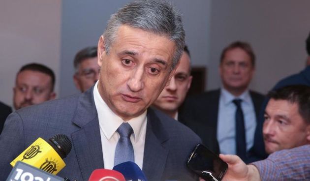 Zagreb – Predsjednik HDZ-a Tomislav Karamarko dao je izjavu nakon neuspjelog pokusaja konstituiranja Sabora RH. Photo: Patrik Macek/PIXSELL