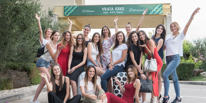 Mia Štulić na pripremama u izboru za Miss Hrvatske Mia Štulić na pripremama u izboru za Miss Hrvatske