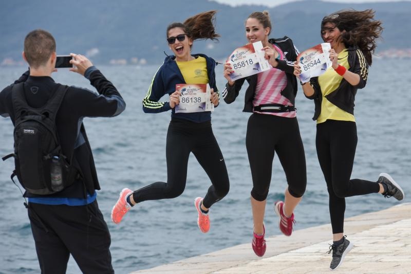 Zadar: Okupljanje natjecatelja prije sportske utrke Wings for life world run 2015., Photo: Dino Stanin/PIXSELL