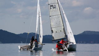 Sukosan: U uvali Zlatna luka odrzan je prvi dan dan Match Race regate, Foto: Mladen Malik