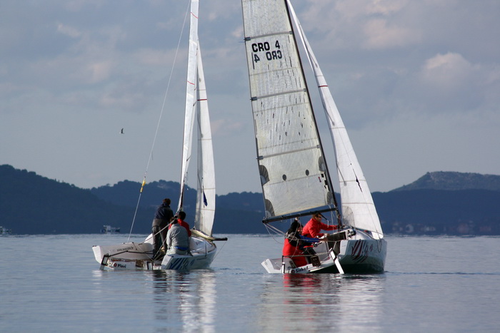 Sukosan: U uvali Zlatna luka odrzan je prvi dan dan Match Race regate, Foto: Mladen Malik