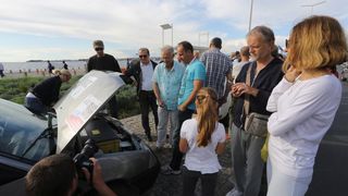 Pokraj Pozdrava Suncu u sklopu Nikola Tesla EV Rally-a predstavljeni su automobili na elektricni pogon. Photo: Filip Brala/PIXSELL Pokraj Pozdrava Suncu u sklopu Nikola Tesla EV Rally-a predstavljeni su automobili na elektricni pogon. Photo: Filip Brala/PIXSELL