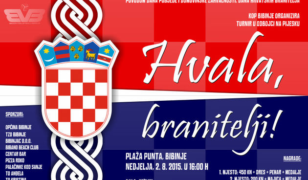 Bibinje: Odbojka na pijesku povodom proslave Oluje