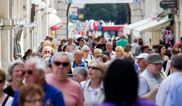 Đir po gradu 12. lipnja 2012., ljudi, turisti, gužva (foto:Saša Čuka)