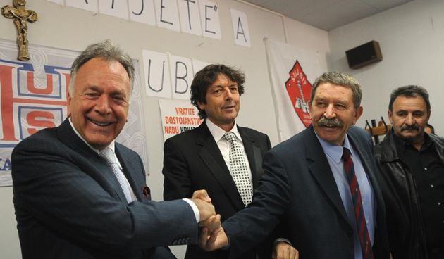 Vinko Mladineo, Miho Zrnic Marinovic, Jozo Maric i Ozren Matijasevic Photo: Nino Strmotic/VLM/PIXSELL