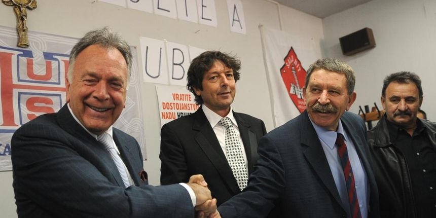 Vinko Mladineo, Miho Zrnic Marinovic, Jozo Maric i Ozren Matijasevic Photo: Nino Strmotic/VLM/PIXSELL