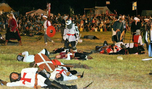 10. jubilarni povijesno-scenski spektakl “Dani Vitezova vranskih” u Vrani. Foto: Gordana Šarić