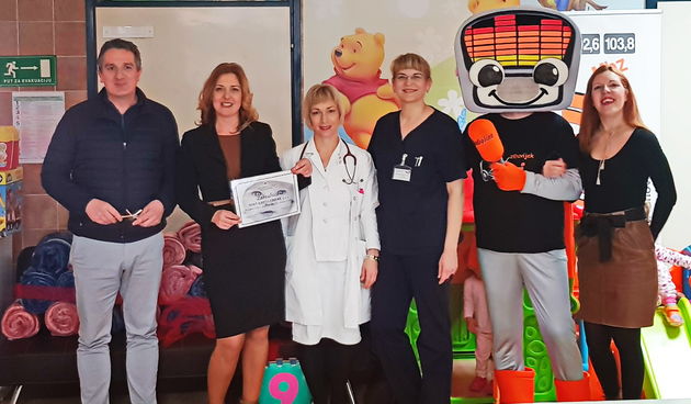 Novi radio Odjelu pedijatrije uručio vrijednu donaciju