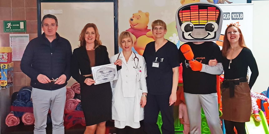 Novi radio Odjelu pedijatrije uručio vrijednu donaciju
