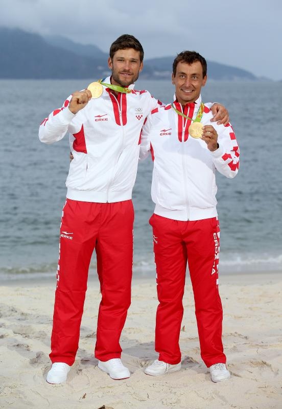 Rioe de Janeiro. Olimpijski prvaci u klasi 470, Šime Fantela i Igor Marenić. Photo. Igor Kralj/PIXSELL Rioe de Janeiro. Olimpijski prvaci u klasi 470, Šime Fantela i Igor Marenić. Photo. Igor Kralj/PIXSELL