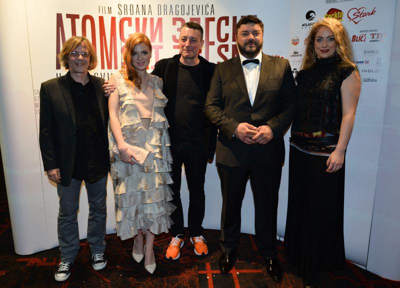 Zagreb – Premijera filma “Atomski zdesna” u Cinestaru Branimir centra, redatelja Srdjana Dragojevica. Na premijeri su bili i glavni glumci: Tanja Ribic, Branko Djuric, Hristina Popovic, Goran Navojec, Natasa Janjic. Photo: Marko Prpic/PIXSELL