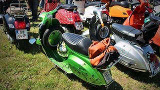Vespa klub Zadar u Austriji, foto-klub Scooterie Liebnitz