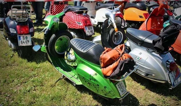 Vespa klub Zadar u Austriji, foto-klub Scooterie Liebnitz